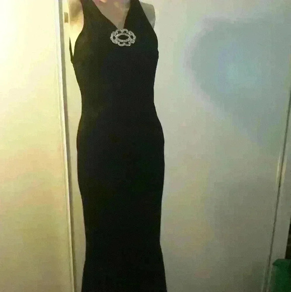 Vintage black maxi dress size 5 - Picture 2 of 6